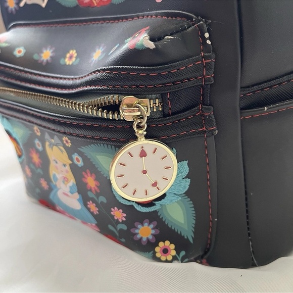 Loungefly Disney Alice In Wonderland Mini Backpack*READ* - Picture 4 of 11